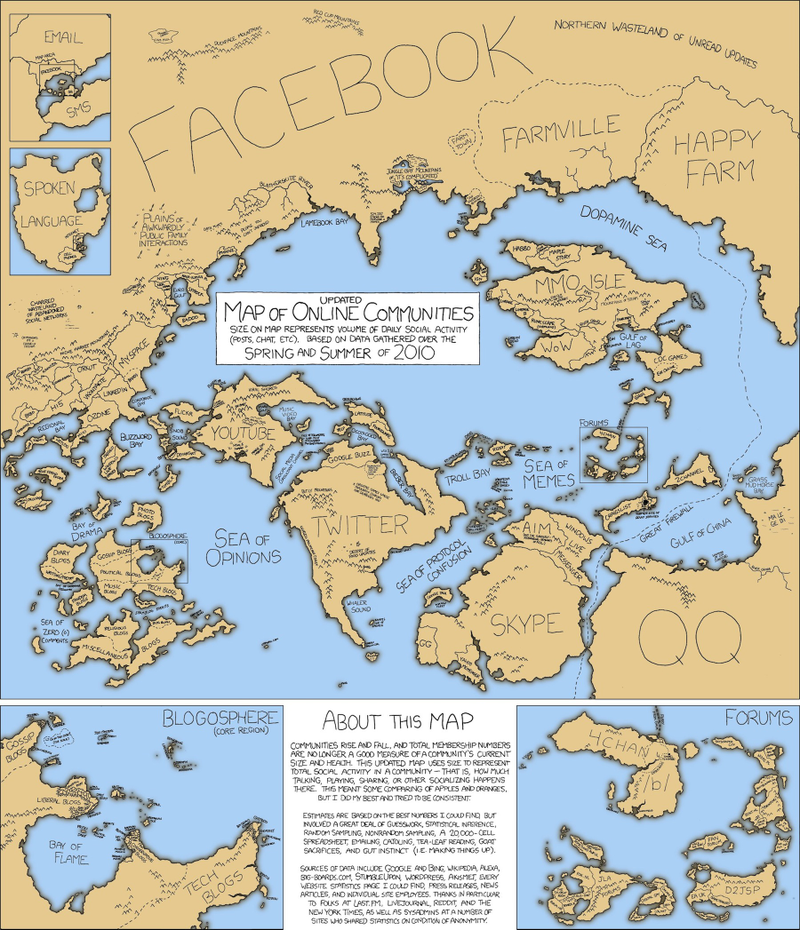 Illustration for article titled The Updated Map of Online Communities
